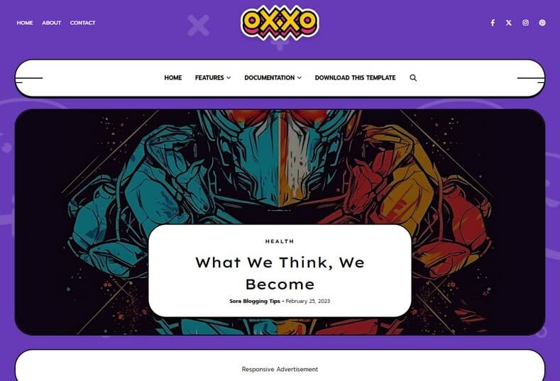 Oxxo Blogger Template