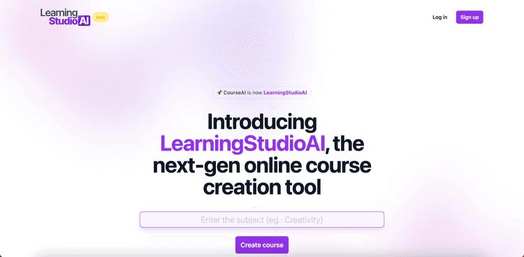 Learning Studio AI