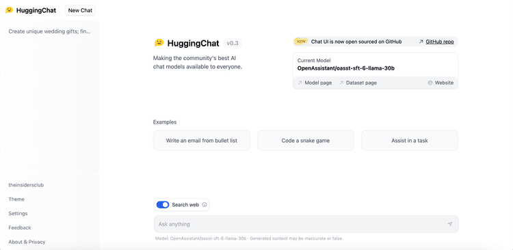 HuggingChat