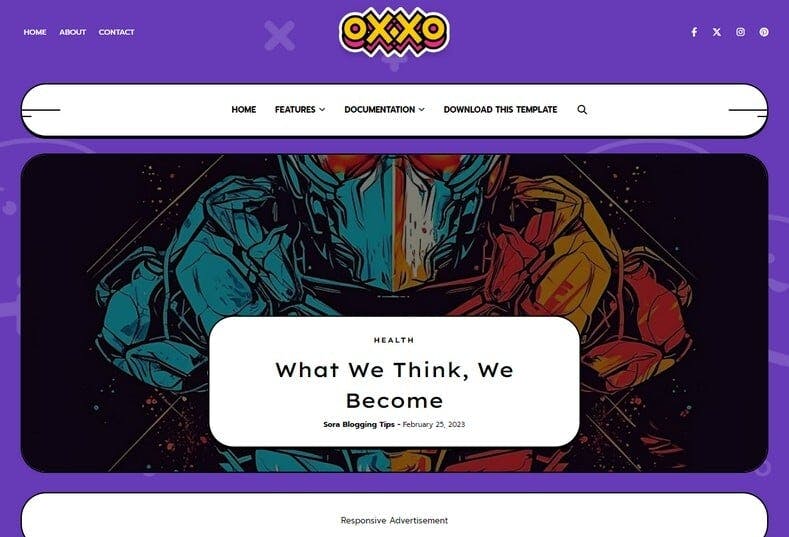 Oxxo Blogger Template